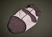Italian Greyhound quilted creme jacket for stylish warmth in chilly weather