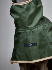 Italian Greyhound / Whippet Green Waterproof Hooded Cape PARAMOUNT