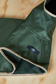 Italian Greyhound / Whippet Green Waterproof Hooded Cape PARAMOUNT