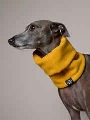 Yellow Fleece Ring Scarf CHILL