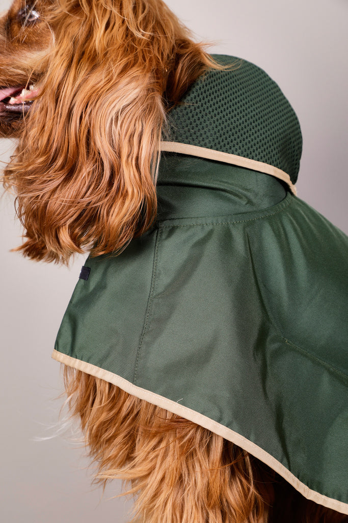 Green Waterproof Hooded Cape PARAMOUNT