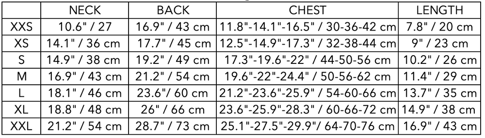 Size Guide for Italian Greyhound / Whippet Green Waterproof Hooded Cape PARAMOUNT