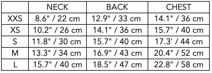 Size Guide for Dachshund Basic Hoodie with Striped Sleeves PARIS