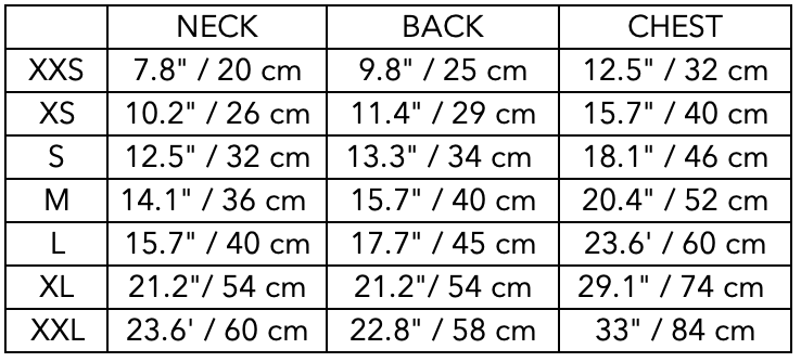 Size Guide for Lilac T-shirt BALZAC
