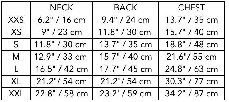 Size Guide for Striped Turtleneck Sweater ELOISE