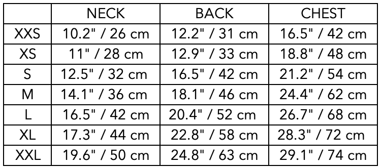 Size Guide for Black Sherpa Jumpsuit Roma