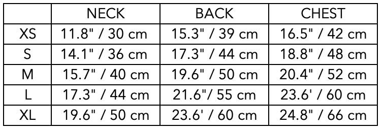 Size Guide for Italian Greyhound / Whippet Grey Quilted Sweater OSLO
