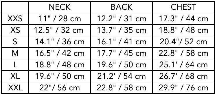 Size Guide for Italian Greyhound / Whippet Black Turtleneck Cape HIRO
