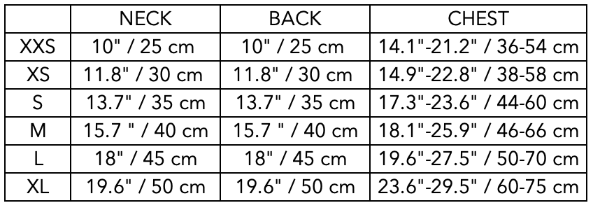 Size Guide for Striped Knit Sweater KYRA