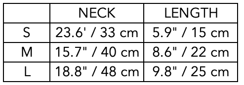 Size Guide for Burgundy Fleece Ring Scarf CHILL