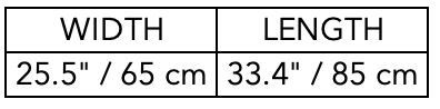 Size Guide for Brown Sherpa Bed NEST