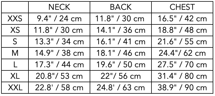 Size Guide for Green Quilted Bomber Jacket MOSS