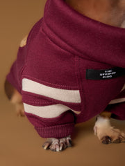 Dachshund Burgundy Christmas Sweater HOHOHO