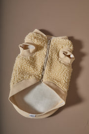 Italian Greyhound / Whippet Ivory Sherpa Vest MILAN