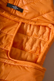 Dachshund Orange Puffer Turtleneck Jacket EMBER