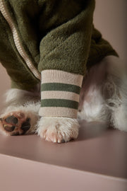 Green Quilted Bomber Jacket MOSS