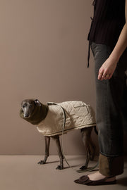 Italian Greyhound / Whippet Beige Turtleneck Coat FAWN