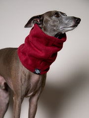 Burgundy Fleece Ring Scarf CHILL