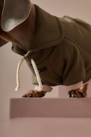 Dachshund Military Green Sweatshirt STONE