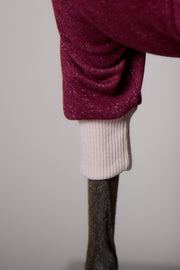 Italian Greyhound / Whippet High-Neck Burgundy Sweater DUSK