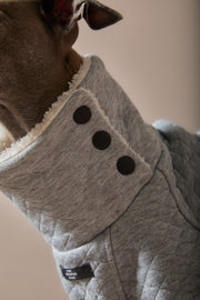 Italian Greyhound / Whippet Grey Quilted Sweater OSLO