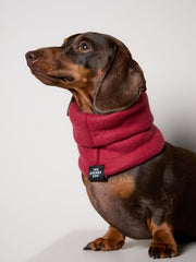 Burgundy Fleece Ring Scarf CHILL