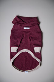 Dachshund High-Neck Burgundy Sweater DUSK