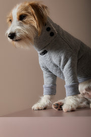 Grey Quilted Sweater OSLO