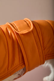 Italian Greyhound / Whippet Orange Turtleneck Puffer Jacket EMBER