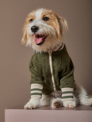 Green Quilted Bomber Jacket MOSS