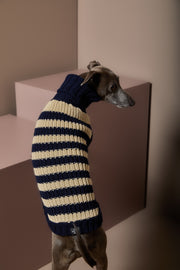 Italian Greyhound / Whippet Striped  Knit Sweater KYRA
