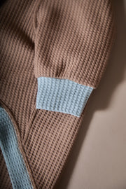 Dachshund Mokka Waffle Sweater GRAIN