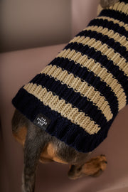 Dachshund Striped Knit Sweater KYRA