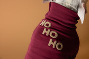 Burgundy Christmas Sweater HOHOHO