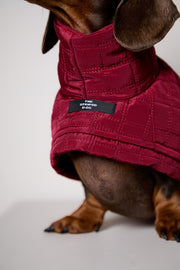 Dachshund Quilted Turtleneck Coat VELA