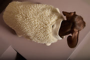 Dachshund Ivory Sherpa Vest MILAN