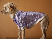 Metallic Lilac Bomber Jacket with Zipper OPERA