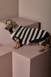 Dachshund Striped Knit Sweater KYRA