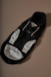 Dachshund Black Textured Hooded Vest BIRCH