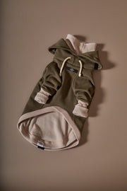 Dachshund Military Green Sweatshirt STONE