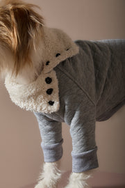 Grey Quilted Sweater OSLO