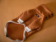 Terracotta Quilted Turtleneck Sweater BAGUETTE