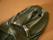 Green Ribbed T-shirt CLAIRE
