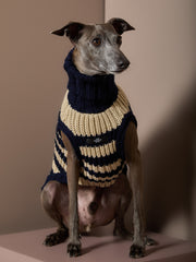 Italian Greyhound / Whippet Striped  Knit Sweater KYRA
