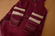 Dachshund Burgundy Christmas Sweater HOHOHO