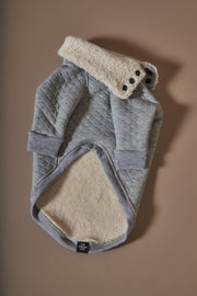 Italian Greyhound / Whippet Grey Quilted Sweater OSLO