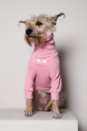 Standard Pink Ribbed Sweater with Patches MIST