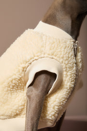Italian Greyhound / Whippet Ivory Sherpa Vest MILAN