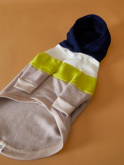 Dark Color-Blocked Hoodie MACARON