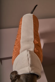 Dachshund Quilted Hooded Vest DUNE